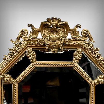Specchio con Parcloses, stile Luigi XV – Metà XIX secolo