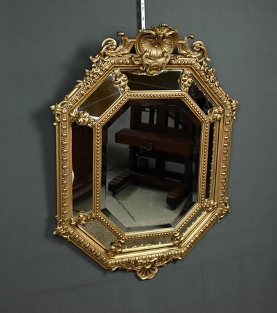 Specchio con Parcloses, stile Luigi XV – Metà XIX secolo