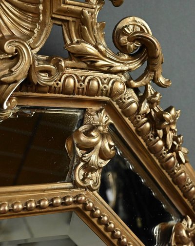 Specchio con Parcloses, stile Luigi XV – Metà XIX secolo