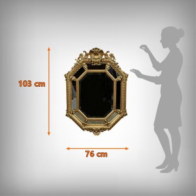 Specchio con Parcloses, stile Luigi XV – Metà XIX secolo