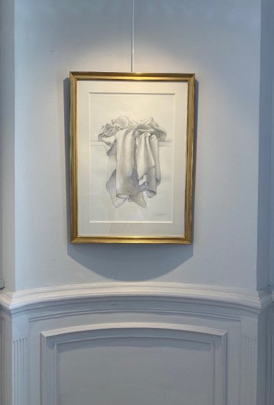Rohner, The Crumpled Tablecloth, 1971, Graphite on Paper