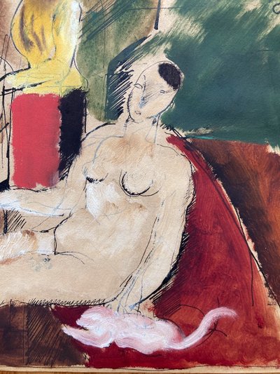 Charles Dufresne, In Guadeloupe, Oil on Paper