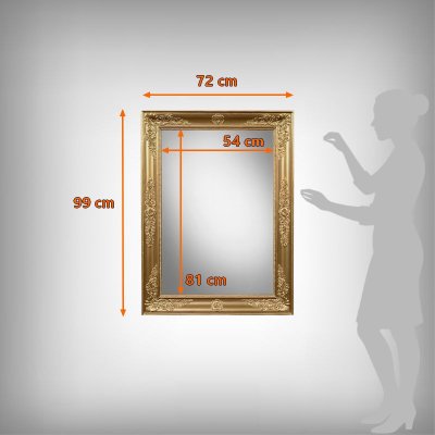 Important Miroir en bois doré, style Restauration – Milieu XIXe