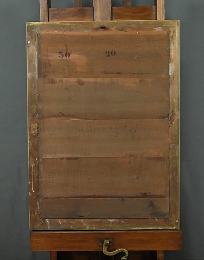 Important Miroir en bois doré, style Restauration – Milieu XIXe