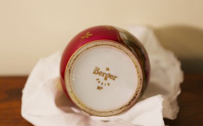 Berger lamp in porcelain