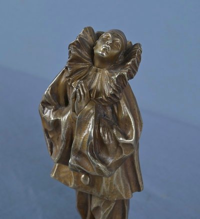 Small bronze "Pierrot", signed L. Alliot – Early 20th century