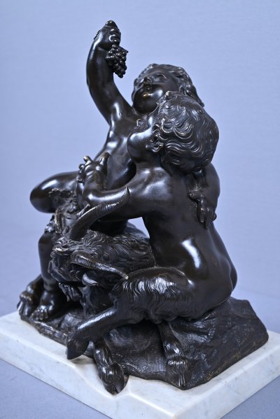 Bronze sculpture "The Childhood of Bacchus" after Clodion – Part 2, 19th century
