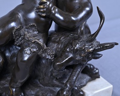Bronze sculpture "The Childhood of Bacchus" after Clodion – Part 2, 19th century