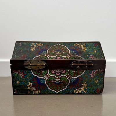 Bronze cloisonné box, China, 19th century