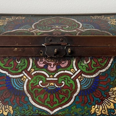 Bronze cloisonné box, China, 19th century