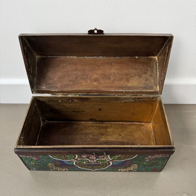 Bronze cloisonné box, China, 19th century