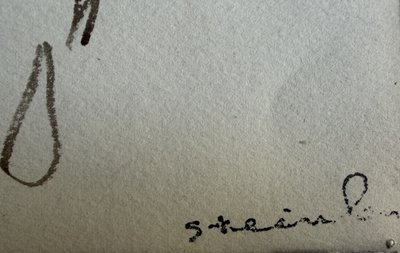 Steinlen, Portrait of Zo d'Axa, 1921, ink