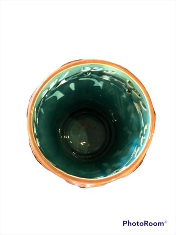 Cache pot - Porte-parapluie - Faïence - Les Orchies France - Art Nouveau - Vers 1900