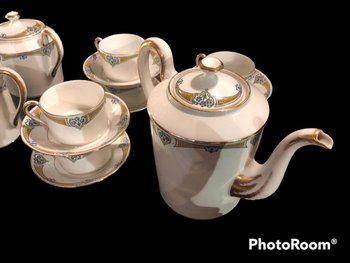 Tea service - Raynaud - Limoges porcelain - About 1940