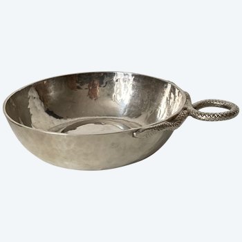 Jean DESPRES (1889-1980) - TASTEVIN signiert - Versilbertes Metall - Circa 1950