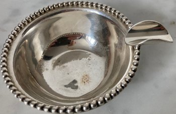 Jean DESPRES (1889-1980) - Ashtray in round form - silver plated metal - signed - Circa 1950