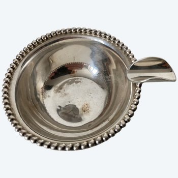 Jean DESPRES (1889-1980) - Ashtray in round form - silver plated metal - signed - Circa 1950