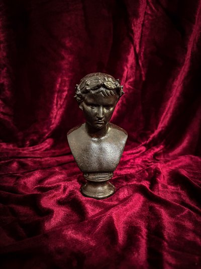 Busto di Augusto in ghisa - XIX secolo