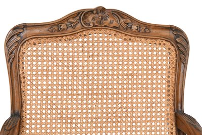 Coppia di poltrone in canna in stile Regency