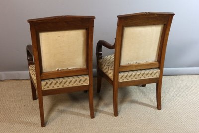 Pair of Empire period armchairs