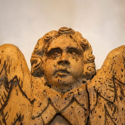Großes religiöses Holzrelief – 17. Jahrhundert