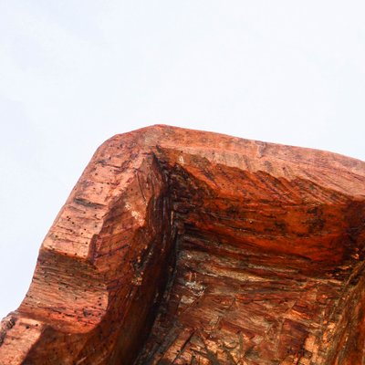 Récipient en bois massif ancien – Objet utilitaire rustique