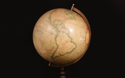 19th Century, Globe,  Lebègue & Cie, Paris