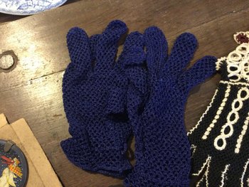 Gants anciens au crochet 