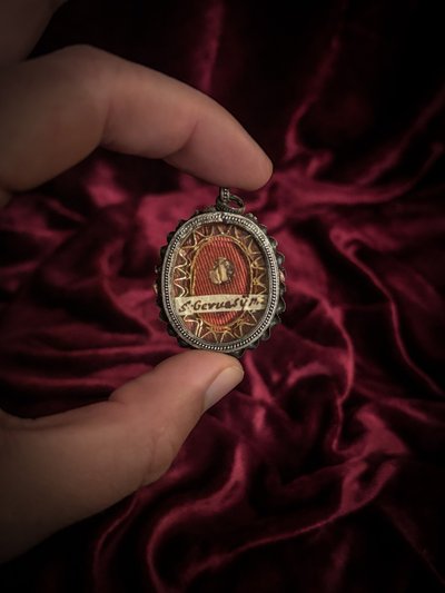 Silver reliquary containing a relic of Saint Gervais, 18th century