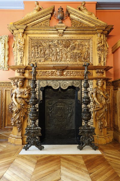 Paire de chenets landiers dans le goût de la Renaissance