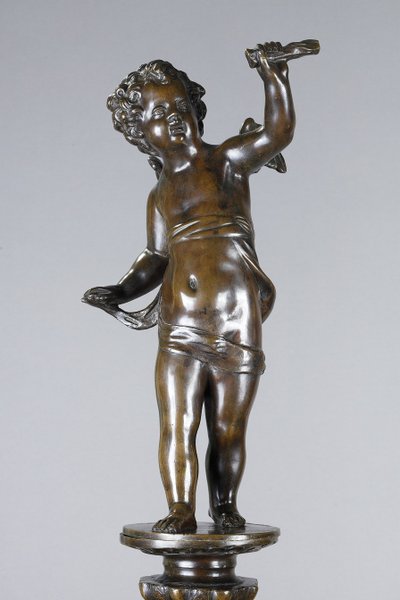 Paire de chenets landiers dans le goût de la Renaissance
