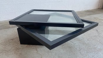 Table basse plateau pivotant