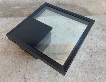 Table basse plateau pivotant