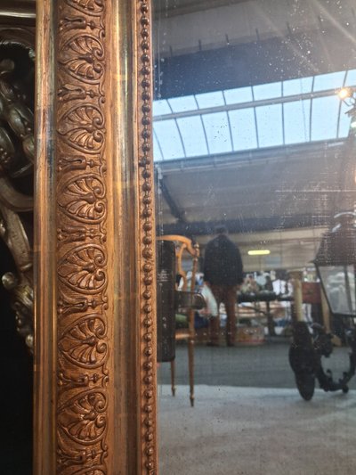 Miroir Louis Philippe à fronton 120 x 69