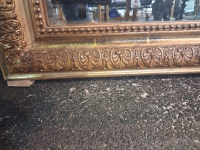 Miroir Louis Philippe à fronton 120 x 69