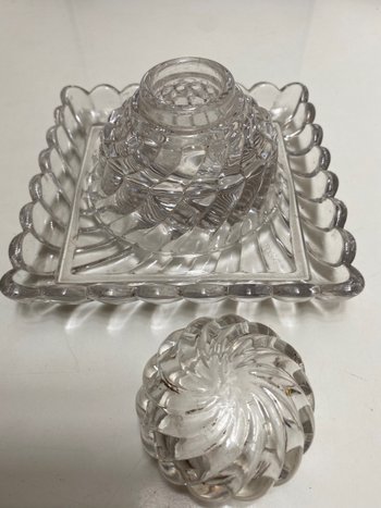 TINTENFASS AUS BACCARAT-KRISTALL