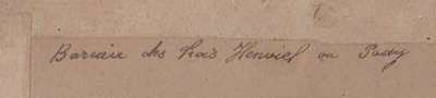 Drei Gouachen, eine davon mit dem Monogramm J.H. 1827 - Paris