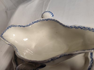 GIEN - Rouen pattern gravy boat, 1932, earthenware
