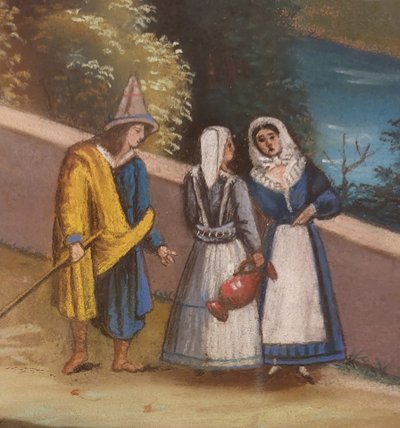 L'ebreo errante - Pastello - XIX secolo - Italia