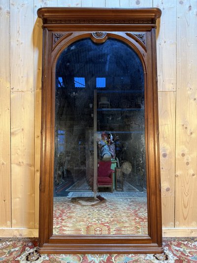Grande specchio in noce periodo Art Déco