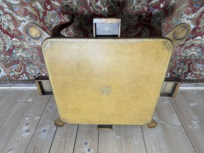 Louis XV style leather games table