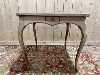Louis XV style leather games table