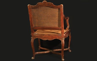 Regency cane armchair 18th century