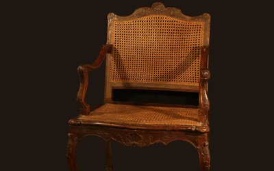 Regency cane armchair 18th century