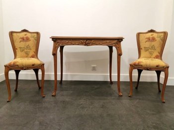 Edouard Colonna table Art Nouveau "Aux Iris"