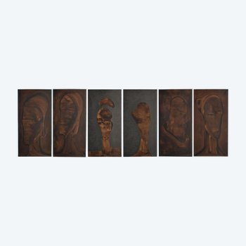 Series Of 6 Oils By Italian Artist Sebastiano Fini (1949-2003)