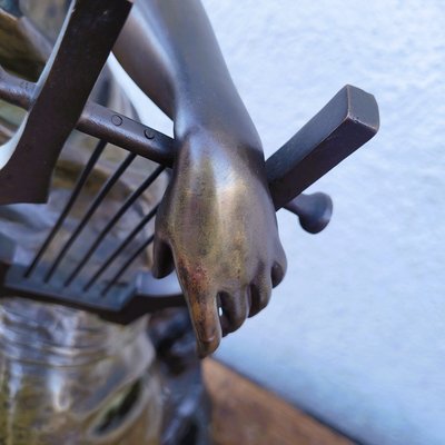 E Villanis, Mélodie, H76cm, bronze signé, XIXème siècle