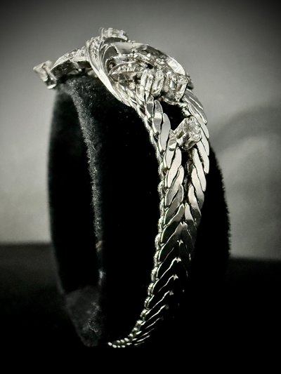 Bracelet or blanc serti de 4 carats