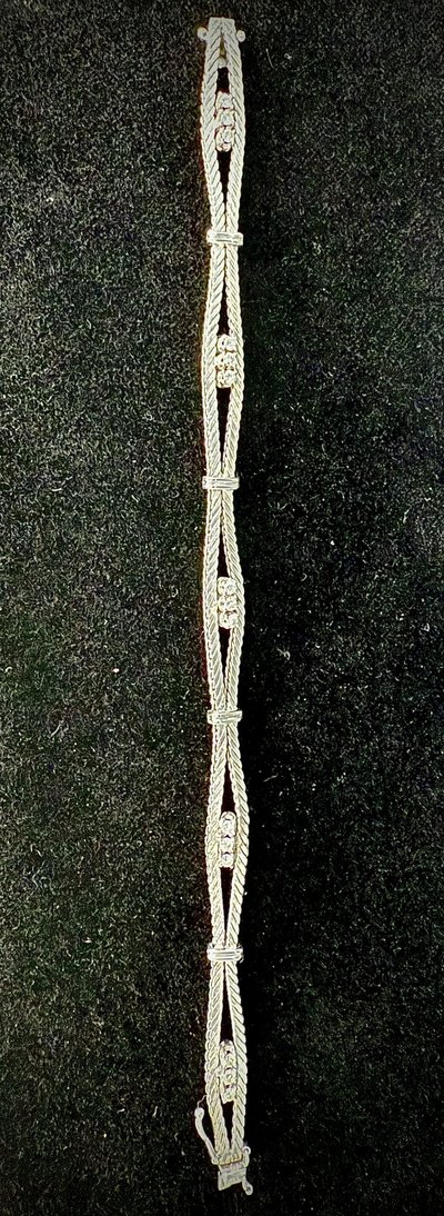Bracciale in oro bianco da 0,75 carati