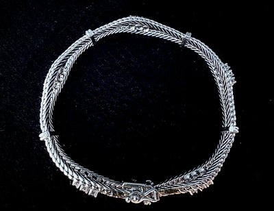 Bracciale in oro bianco da 0,75 carati